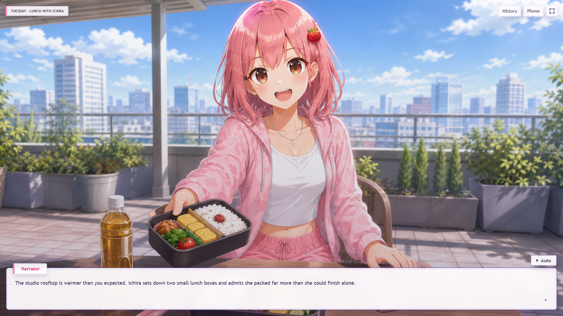 Work-in-progress character story scene